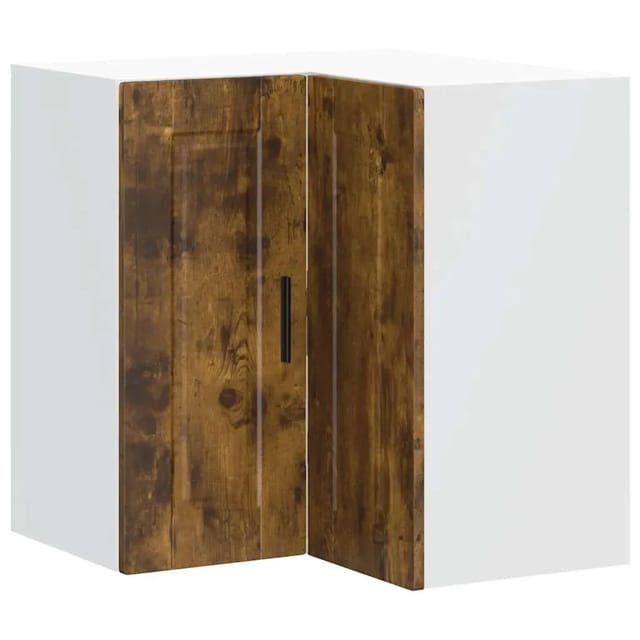 vidaXL Küchen-Eckhängeschrank Porto Räuchereiche Holzwerkstoff 854102