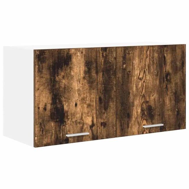 vidaXL Hängeschrank mit Tür Riga Geräucherte Eiche 80 x 31 x 40 cm 884182
