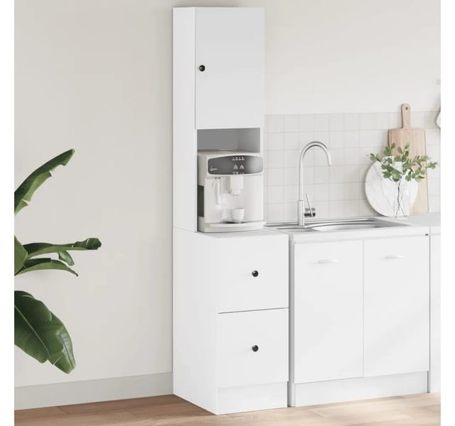vidaXL Küchenschrank Weiß 35x50x180 cm Holzwerkstoff 840758
