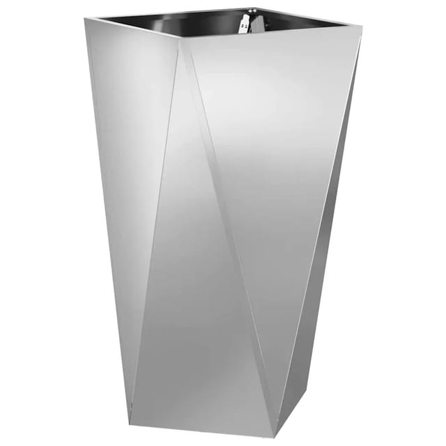 vidaXL Pflanzkübel Silber 40 x 40 x 75 cm Verzinkter Stahl 883790