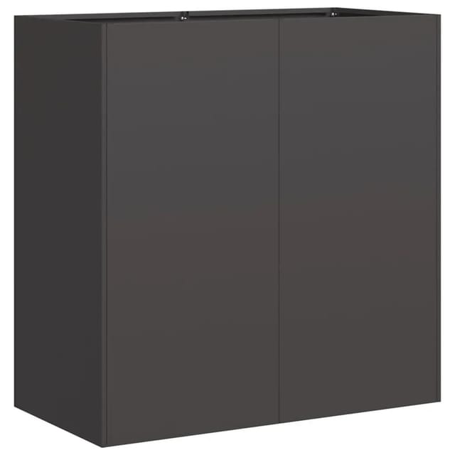 vidaXL Pflanzkübel Schwarz 80x40x80 cm Kaltgewalzter Stahl 860710