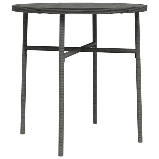 vidaXL Beistelltisch Grau 45 cm Poly Rattan 317176
