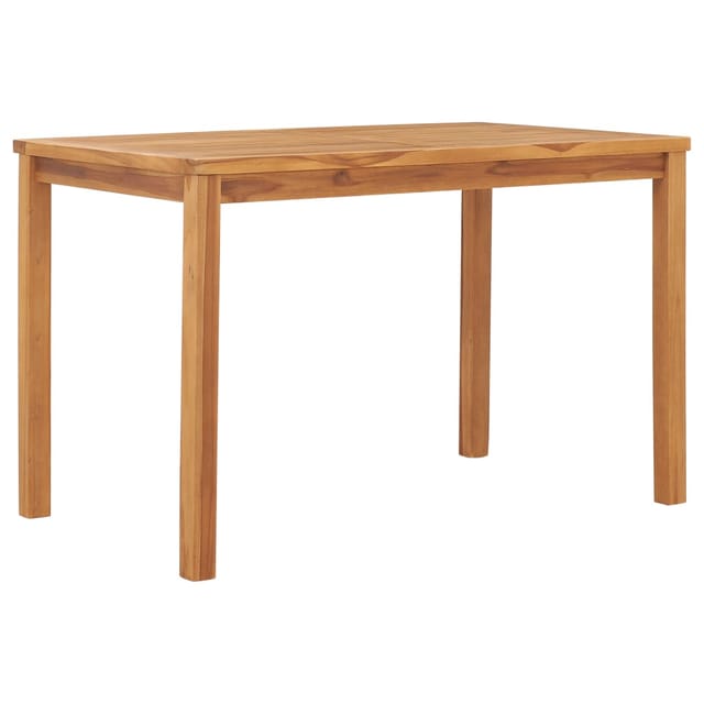 vidaXL Garten-Esstisch 120x70x77 cm Massivholz Teak 49360