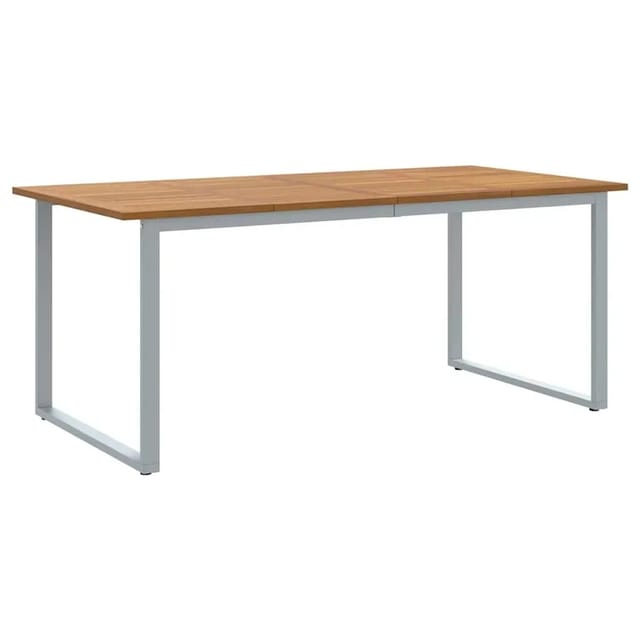 vidaXL Garten-Eßtisch Grau 180 x 90 x 75 cm 4010596