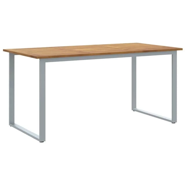 vidaXL Garten-Eßtisch Grau 160 x 80 x 75 cm 4010595