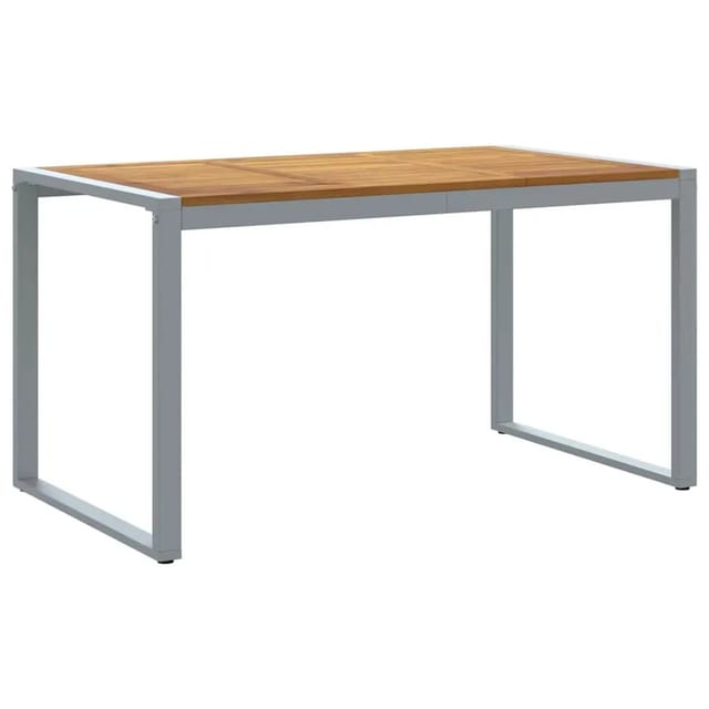 vidaXL Garten-Eßtisch Grau 140 x 80 x 75 cm 4010602