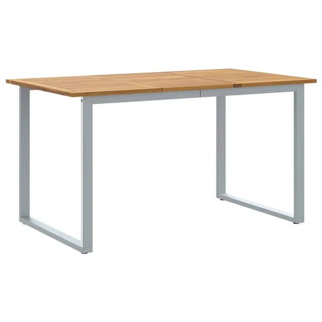 vidaXL Garten-Eßtisch Grau 140 x 80 x 75 cm 4010594