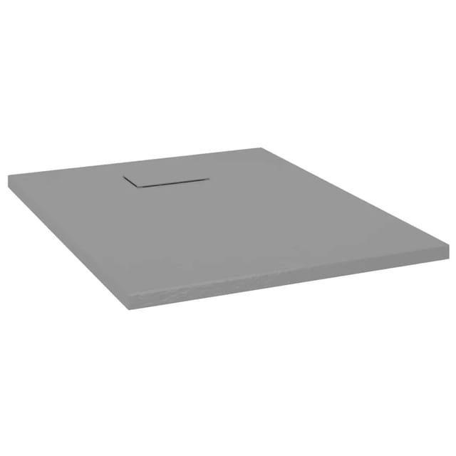 vidaXL Duschwanne SMC Grau 90x70 cm 148931