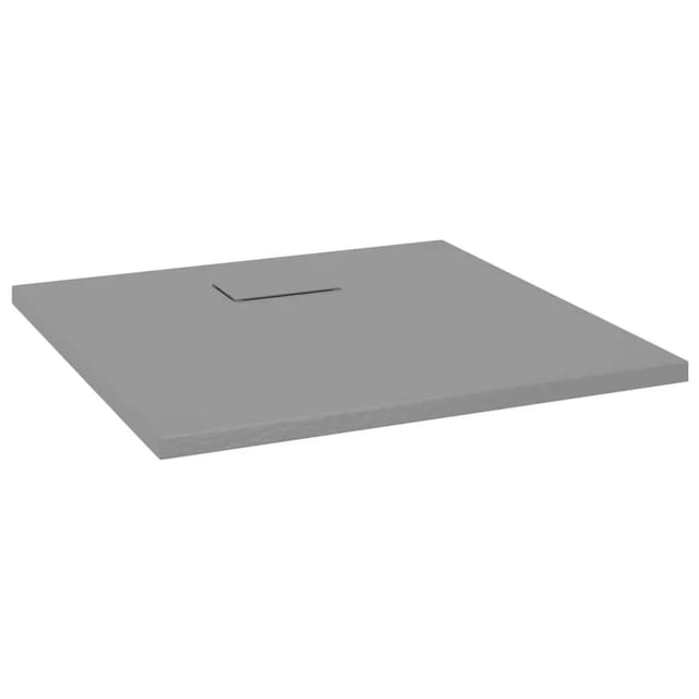 vidaXL Duschwanne SMC Grau 90x90 cm 148933