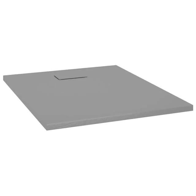 vidaXL Duschwanne SMC Grau 100x80 cm 148935