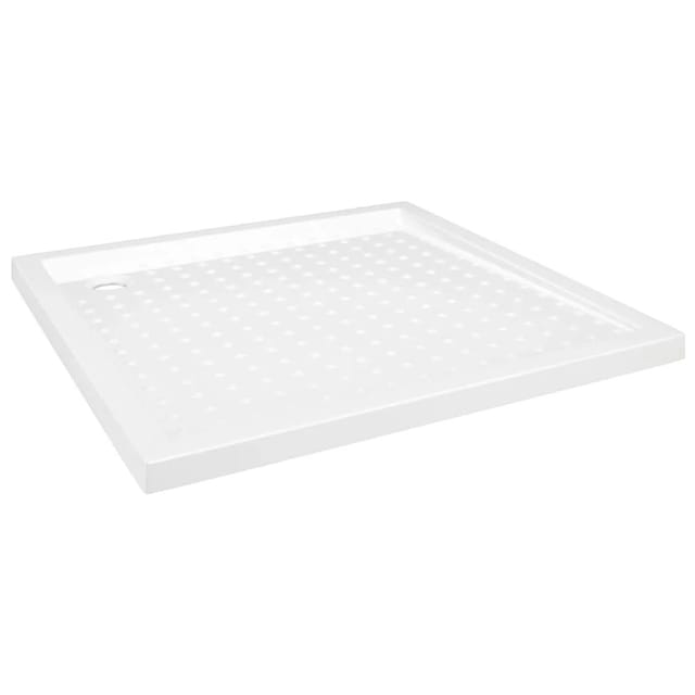 vidaXL Duschwanne Anti-Rutsch Weiß 90x90x4 cm ABS 148898