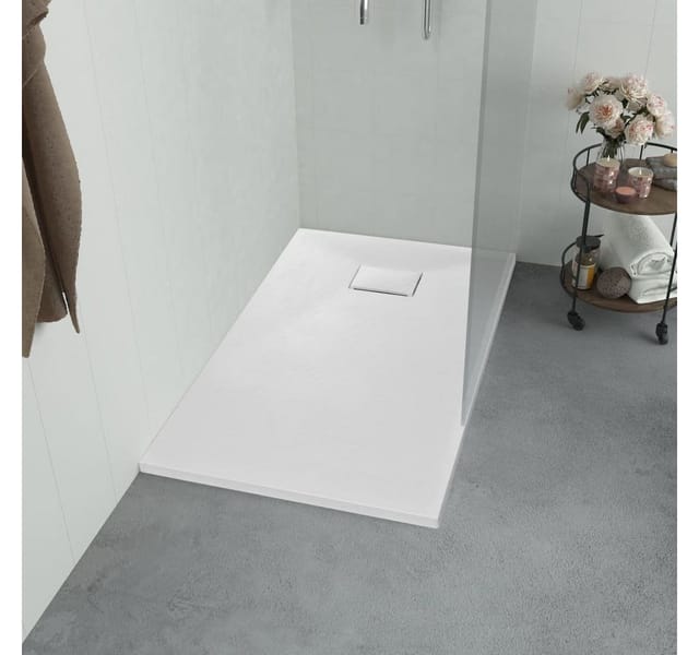 vidaXL Duschwanne SMC Weiß 100x80 cm 144772