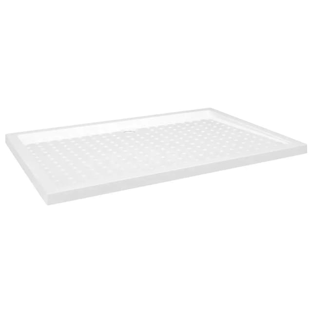 vidaXL Duschwanne Anti-Rutsch Weiß 80x120x4 cm ABS 148901