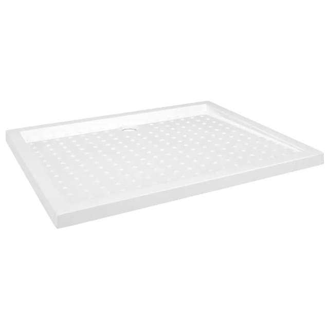 vidaXL Duschwanne Anti-Rutsch Weiß 80x100x4 cm ABS 148897