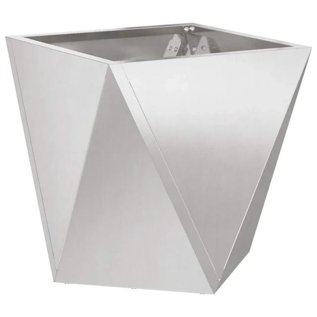 vidaXL Pflanzkübel Silber 50 x 50 x 50 cm Edelstahl 883844