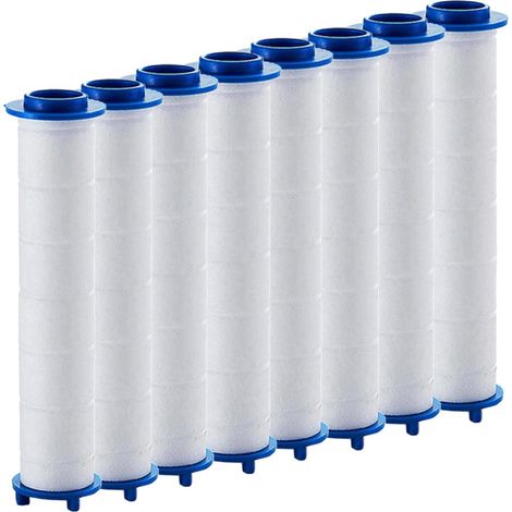 Ccykxa 8er-pack Duschkopffilter 11,5 Cm Ersatz-pp-baumwollfilter Zur Verbesserung Der Wasserqualität Und Reduzierung Von Haushaltsverunreinigungen