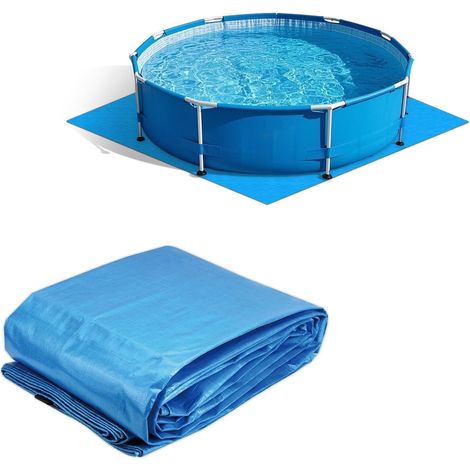 Die Ccykxa Poolbodenmatte Bietet Schutz. Die Matte Für Aufstellpools Bewahrt Die Unversehrtheit Des Bodens (274 X 274 Cm).