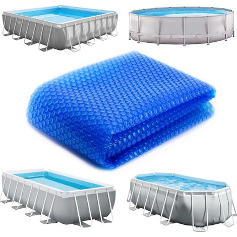 Ccykxa Quadratisch Oder Rechteckig Für Schwimmbecken - 180 Mikron - Blau - 2 X 3 M Rechteck