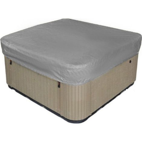 Ccykxa Wasserdichte Quadratische Abdeckung Für Den Außenbereich, Wasserdichte Spa-schutzabdeckung, 210d Für Whirlpool-badewanne Im Freien (220 X 220 X 90 Cm)