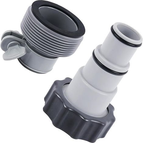Ccykxa Poolschlauchadapter A Und B, 2-teiliger Poolschlauchadapter Mit Innengewinde, Pooladapter
