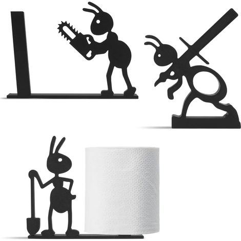 Ccykxa Set Mit 3 3d-gedruckten Toilettenpapierhaltern, Freistehend, Ungewöhnliches Tierdesign, Niedlicher Und Witziger Taschentuchpapierhalter Zur Dekoration
