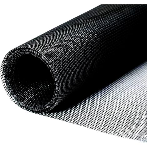 Ccykxa Fenster-moskitonetz 250 Cm X 120 Cm, Moskitonetzrolle, Zuschneidbar, Insektenabweisend Für Türen, Fenster Und Erkerfenster – Schwarz