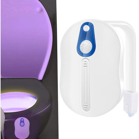 Ccykxa Led-toilettenleuchte, 16 Farben, Bewegungssensor, Beleuchtung Der Toilettenschüssel, Nachtlicht