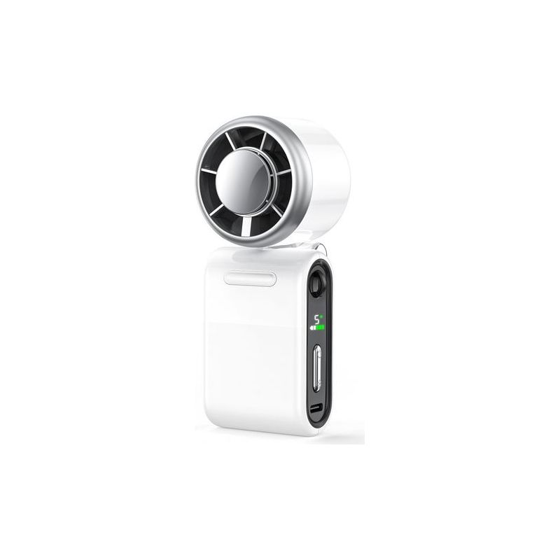 Mini-usb-ventilator, Tragbar, Wiederaufladbar, Ideal Für Reisen, Wandern Und Outdoor-aktivitäten, Weiß