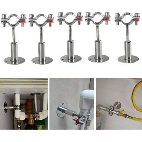 Aougo – Schlauchschellen Aus Edelstahl 304 – 5er-pack – Für Rohre Mit 32–34 Mm Durchmesser – Einfache Wandmontage – Rostbeständig