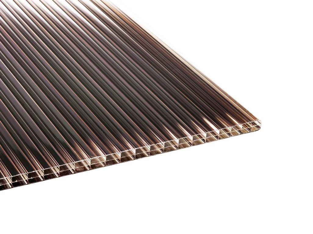 Pc-stegdreifachplatte 16 Mm 980 X 2000 Mm Bronze