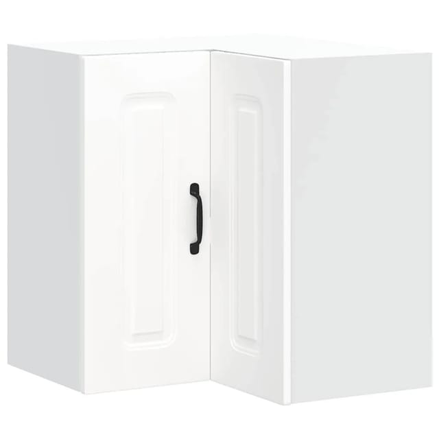 vidaXL Küchen-Eckhängeschrank Kalmar Weiß Holzwerkstoff 853617