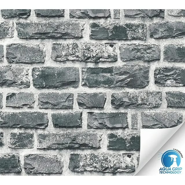 AS-Creation Vliestapete Steinoptik Vorgeleimt 10,05 m x 0,53 m Grau FSC®