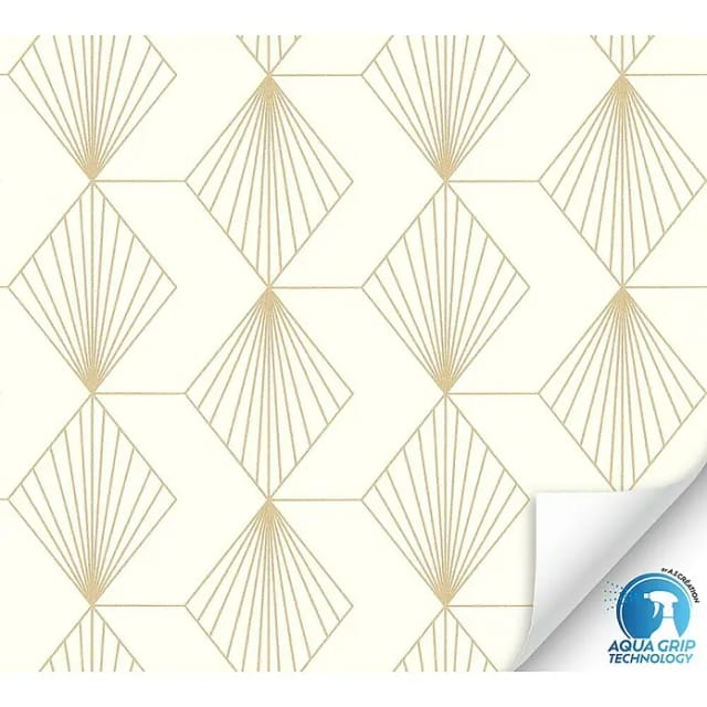 AS-Creation Vliestapete Grafik Vorgeleimt 10,05 m x 0,53 m Beige-Gold FSC®