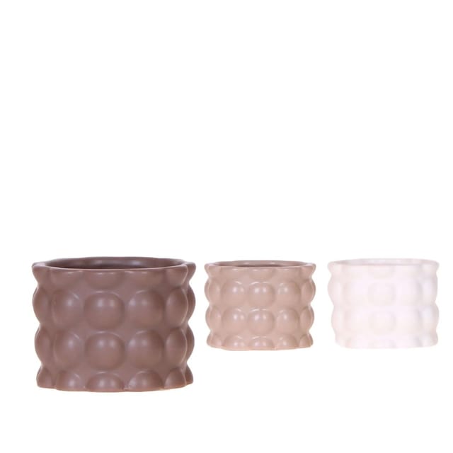 Keramik-Übertopf Cotton Sand Auswahl Topf-Ø ca. 6 cm