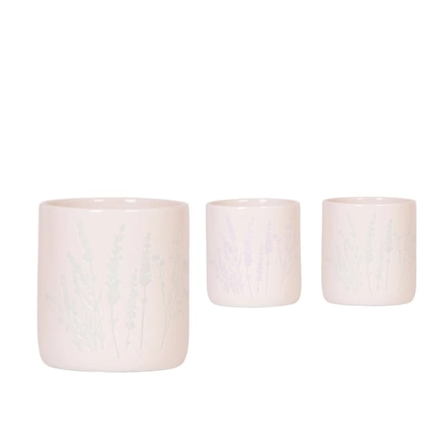 Keramik-Übertopf Floral Auswahl Topf-Ø ca. 9 cm