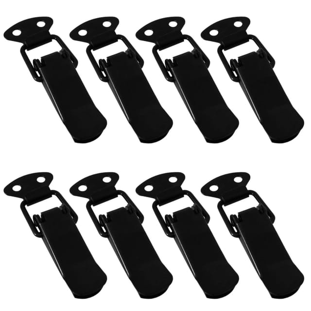 SOTECH 8 Stück Spannverschluss LATCH Schwarz Kniehebelspanner