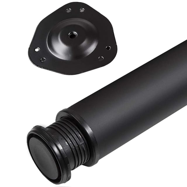 SOTECH 1 Stück Tischbein Höhe 870 mm Ø76 mm Ø80 mm Stahl mit Schwarzer Oberfläche