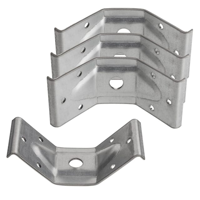 SOTECH 4 Stück Winkelbeschläge 50 x 100 mm für Tisch- Bank- und Stuhlkonstruktionen