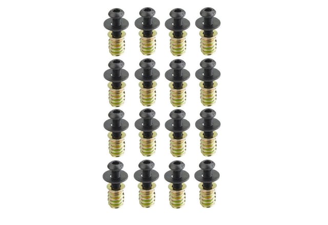 SOTECH 16 Stück Schraubenset M6x20 mit Gewindeeinsatz M6x15