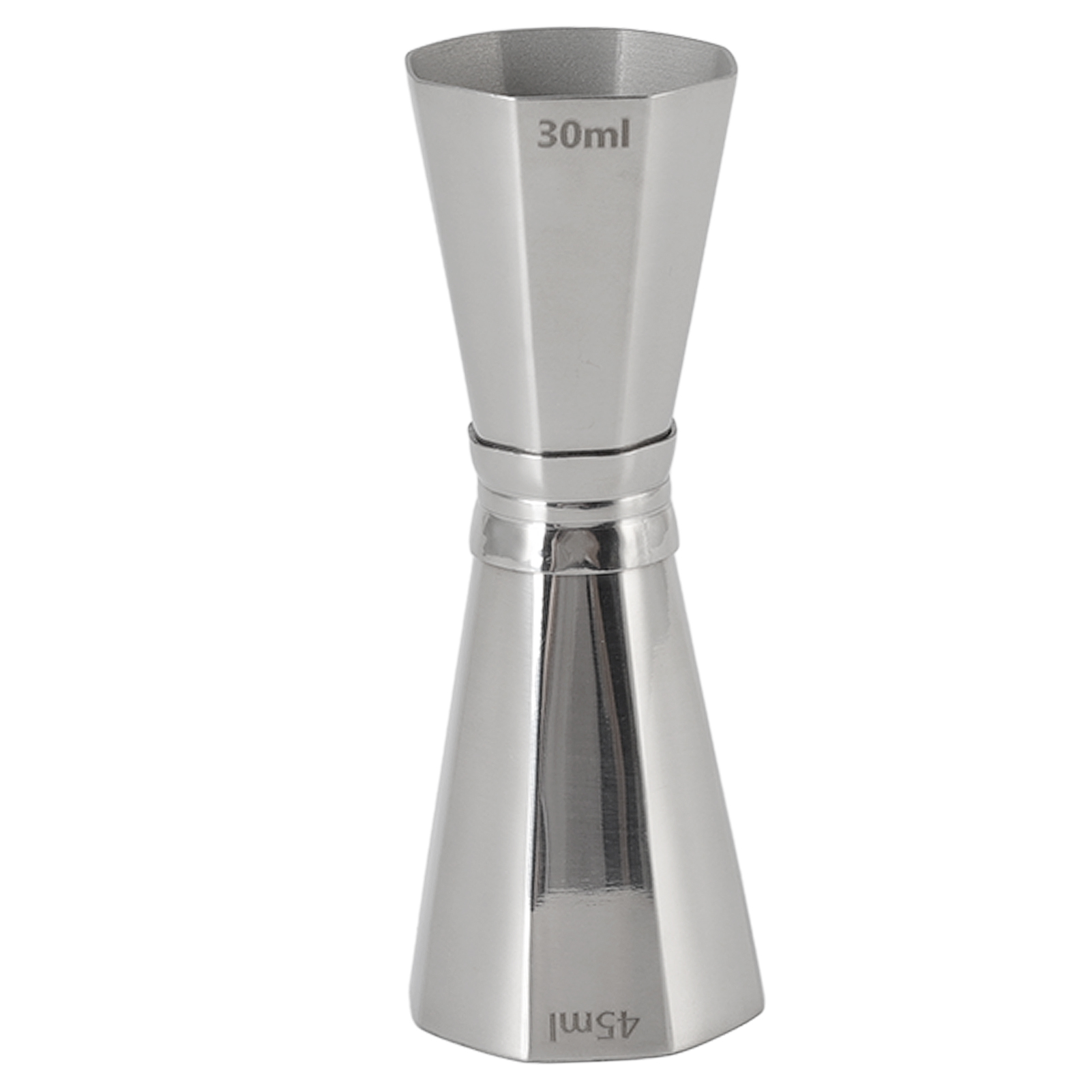 Doppelter Achteckiger Cocktail-jigger Aus Edelstahl 304 Mit Graduierung, Messwerkzeug Für Barkeeper.