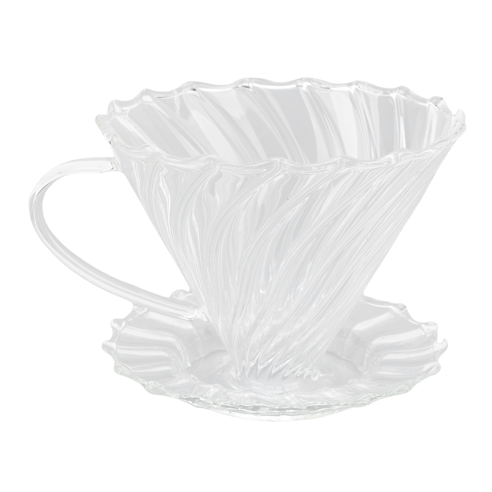 Wiederverwendbare Glasfilter-kaffeemaschine Mit Griff Zur Zubereitung Von Heißem Oder Kaltem Kaffee.
