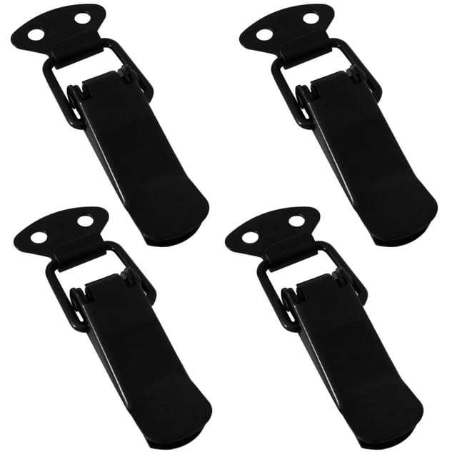 SOTECH 4 Stück Spannverschluss LATCH Schwarz Kniehebelspanner