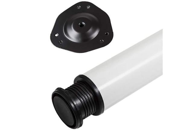 SOTECH 1 Stück Tischbein Höhe 820 mm Ø76 mm Ø80 mm Stahl mit Weißer Oberfläche