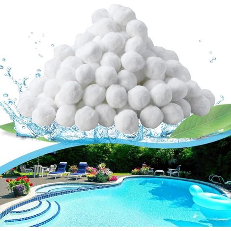 Zolginah Filterkugel 700 G, Wiederverwendbare Schwimmbadfilterkugeln, Ersetzt 25 Kg Filtersand, Leichtes Material, Geeignet Für Verschiedene Schwimmbadfiltersysteme