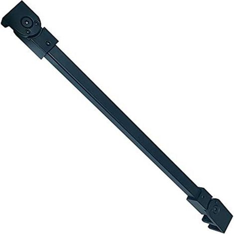 Zolginah Wandstützstange Aus Mattschwarzem Edelstahl Für 6 Mm, 8 Mm Bis 10 Mm Dickes Glas Für Feststehende Rahmenlose Duschwände (40 Cm) (schwarz)