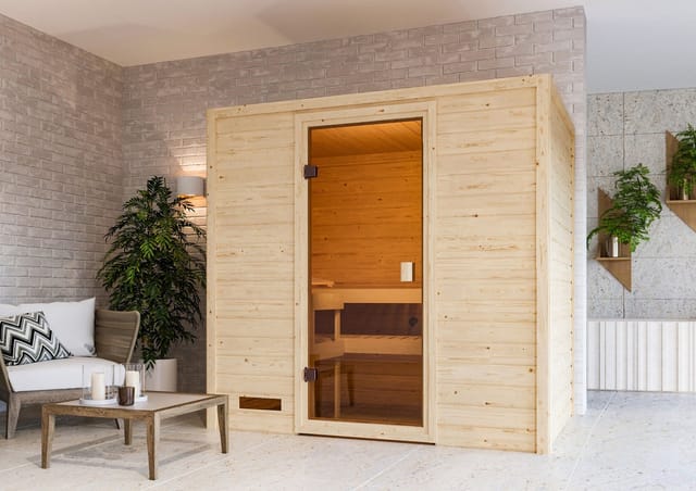 Chillroi Sauna Dorika Inklusive Saunaofen 3,6kW Integriert Steuerung
