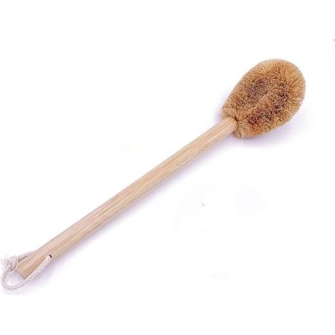 Zolginah Toilettenbürste Aus Natürlicher Kokosfaser – Umweltfreundlicher Holzgriff Mit Baumwollkordel