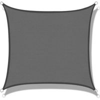 Rechteckiges Sonnensegel (hdpe) 2,5 X 3,5 M, Anthrazitfarben, Uv-schutz, Für Terrasse, Camping, Außenbereich, Garten