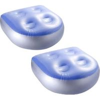 Lntyq 2er-pack Aufblasbarer Sitzerhöher, Rückenlehnenkissen Für Whirlpools Mit 4 Saugnäpfen Für Alle Jacuzzis Und Spas (47 X 37 Cm)