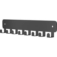 Lntyq Wand-schlüsselhaken, Wand-schlüsselhalter, Wand-schlüsselleiste Mit 8 Haken, Schwarzer Metall-wand-schlüsselhalter Für Flur, Küche, Schlafzimmer, Wohnzimmer, Badezimmer, Büro